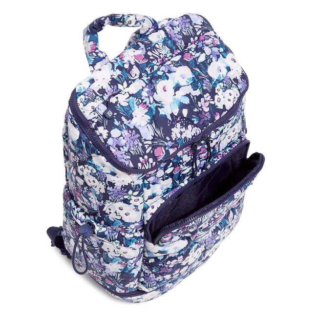Featherweight Commuter Backpack-Artist's Garden Purple-Image 5-Vera Bradley