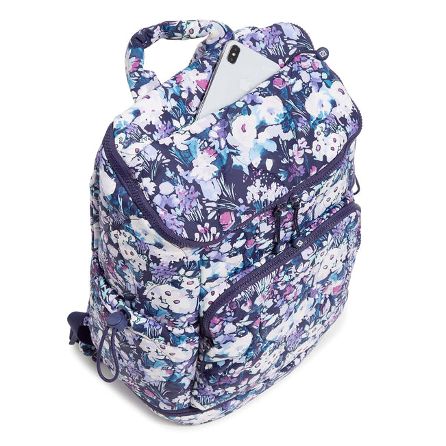 Featherweight Commuter Backpack-Artist's Garden Purple-Image 6-Vera Bradley