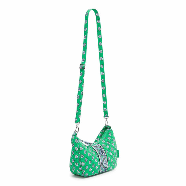 Frannie Crescent Crossbody Bag-Garden Green Leaf-Image 4-Vera Bradley