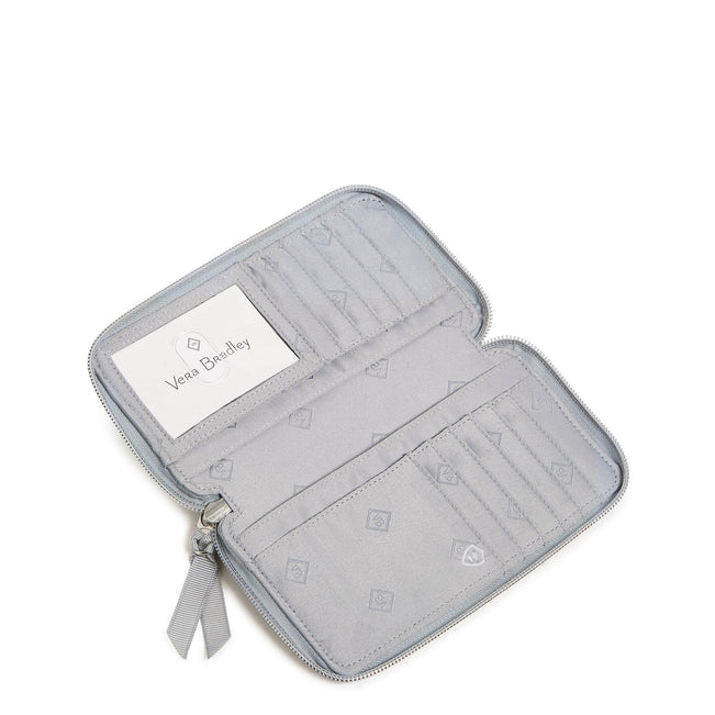 RFID Large Smartphone Wristlet-Cloud Gray Paisley-Image 3-Vera Bradley