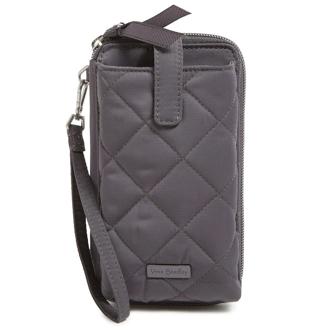 RFID Large Smartphone Wristlet-Shadow Gray-Image 1-Vera Bradley