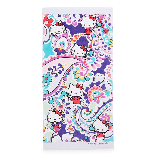 Hello Kitty® Dorm Towel-Hello Kitty Paisley-Image 3-Vera Bradley