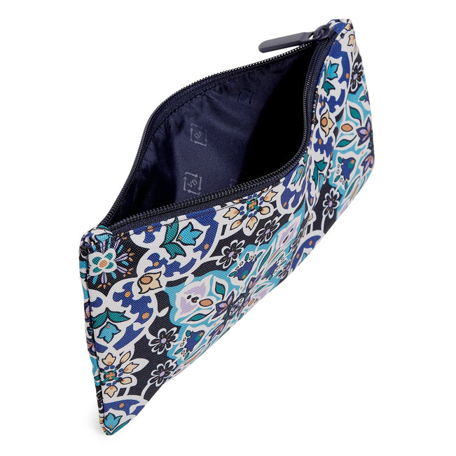 Lighten Up Pencil Pouch-Lisbon Medallion Cool-Image 2-Vera Bradley