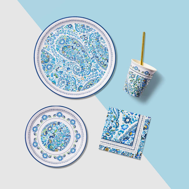 Large Paper Plates - Set of 10-Dreamer Paisley-Image 2-Vera Bradley