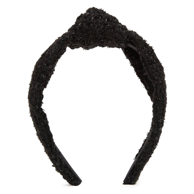 Bouclé Headband-Black-Image 1-Vera Bradley