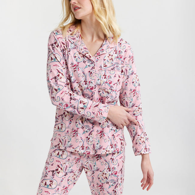Long-Sleeved Button Pajama Top-Image 2-Vera Bradley