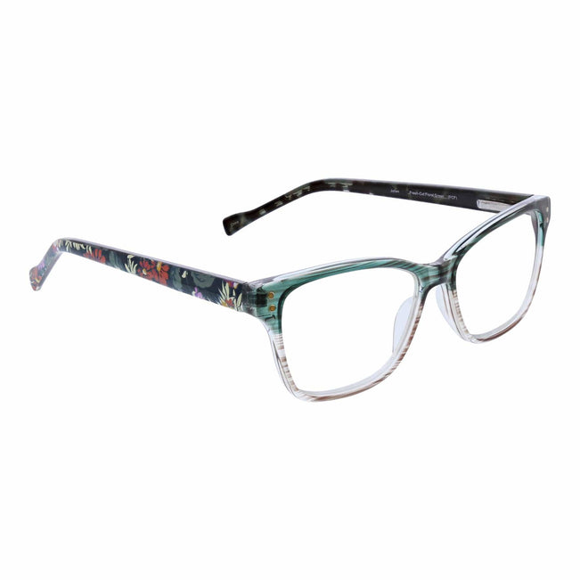 Julien Reading Glasses-Fresh-Cut Floral Green-Image 1-Vera Bradley