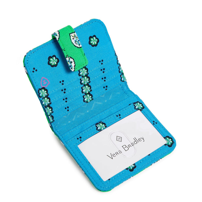 RFID Finley Small Wallet-Garden Green Leaf-Image 2-Vera Bradley