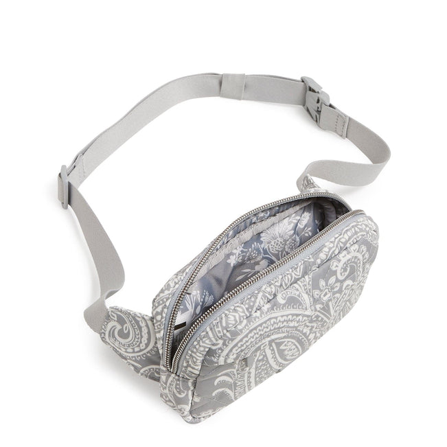 Mini Belt Bag-Cloud Gray Paisley-Image 3-Vera Bradley