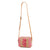 Evie Crossbody Bag-Candy Pink Stripe Straw-Image 1-Vera Bradley