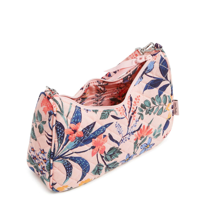 Mini Frannie Crescent Crossbody Bag-Paradise Coral-Image 5-Vera Bradley