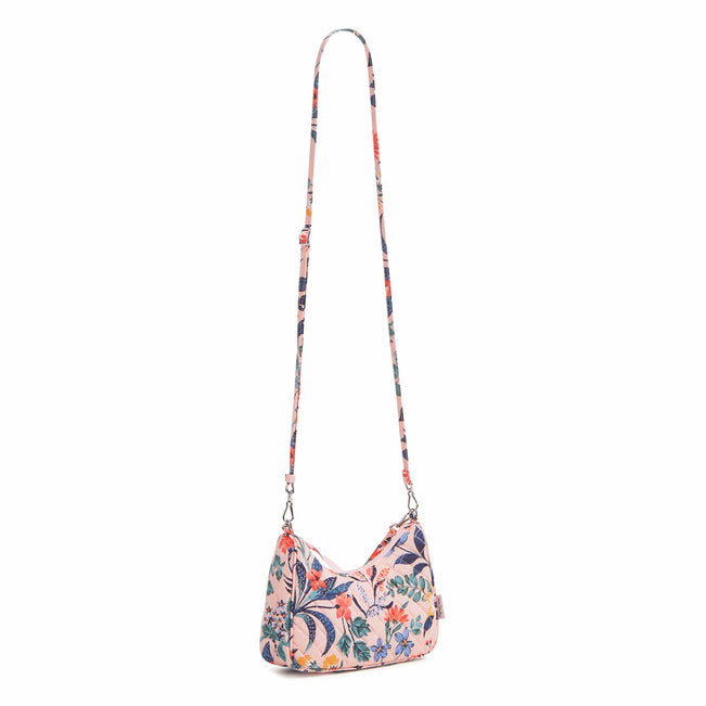 Mini Frannie Crescent Crossbody Bag-Paradise Coral-Image 4-Vera Bradley
