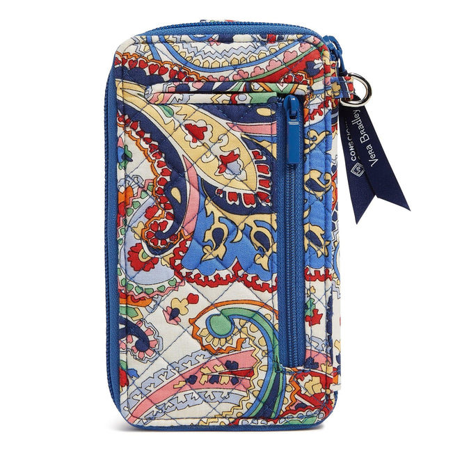 RFID Large Smartphone Wristlet-Harbor Paisley-Image 2-Vera Bradley