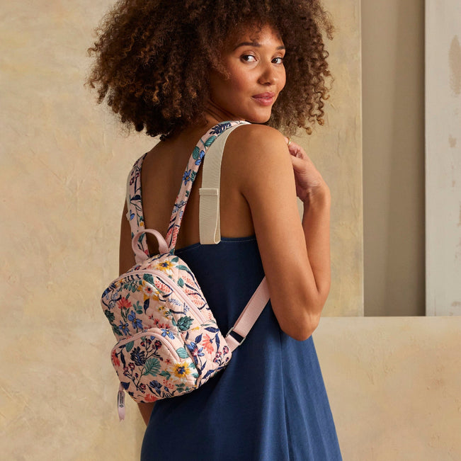 Mini Backpack-Paradise Coral-Image 2-Vera Bradley