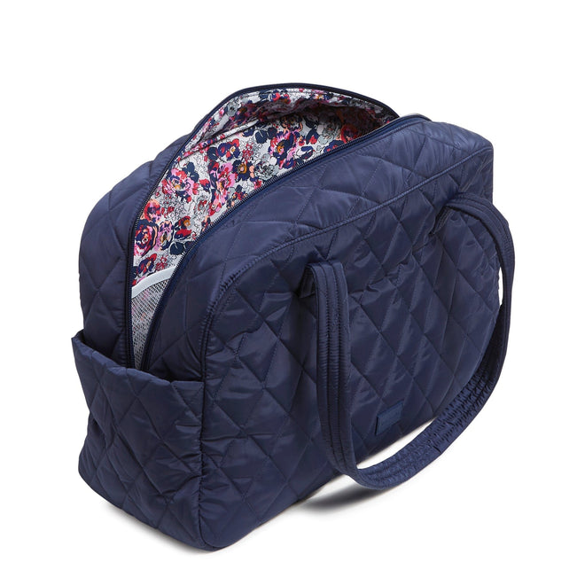 Medium Traveler Bag-Scroll Navy-Image 2-Vera Bradley