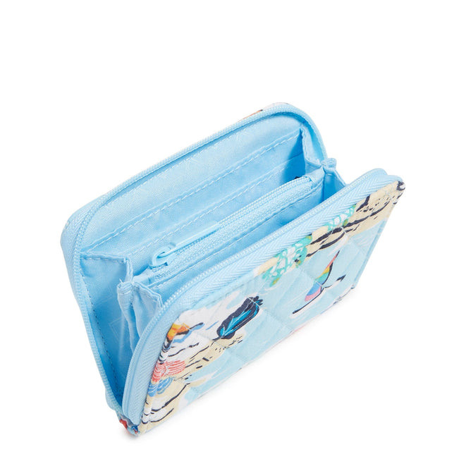 RFID Small Zip-Around Wallet-Beach Treasures-Image 2-Vera Bradley