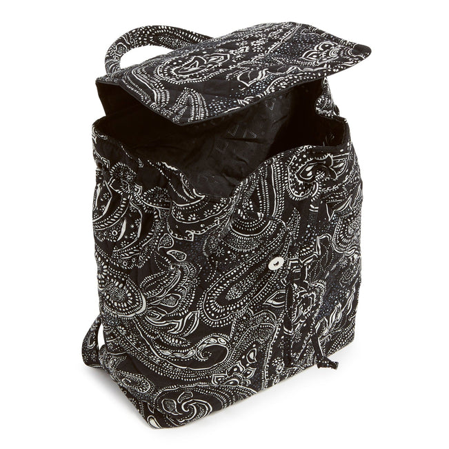 VB Basics Small Drawstring Backpack-Stellar Paisley-Image 3-Vera Bradley