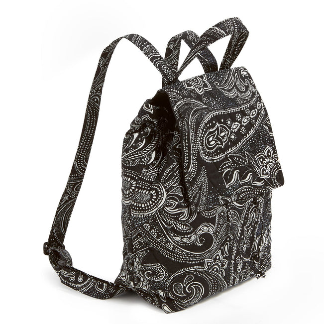 VB Basics Small Drawstring Backpack-Stellar Paisley-Image 2-Vera Bradley