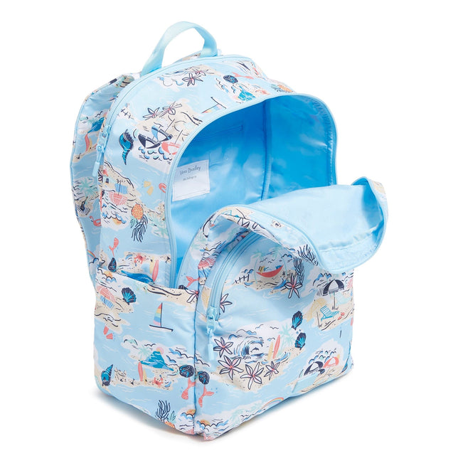 Essential Large Backpack-Beach Treasures-Image 2-Vera Bradley