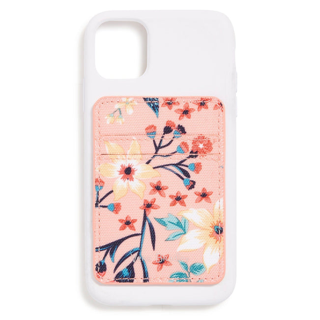 Adhesive Phone Wallet-Paradise Bright Coral-Image 3-Vera Bradley
