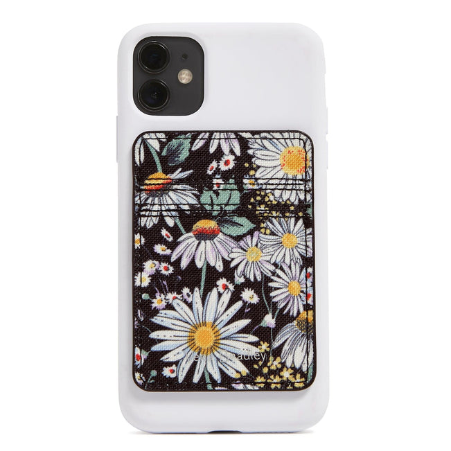 Adhesive Phone Wallet-Daisies White-Image 3-Vera Bradley