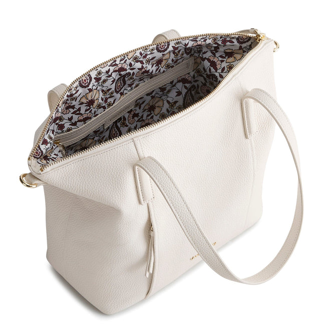 Charlie Small Shoulder Bag-Fresh Coconut-Image 3-Vera Bradley