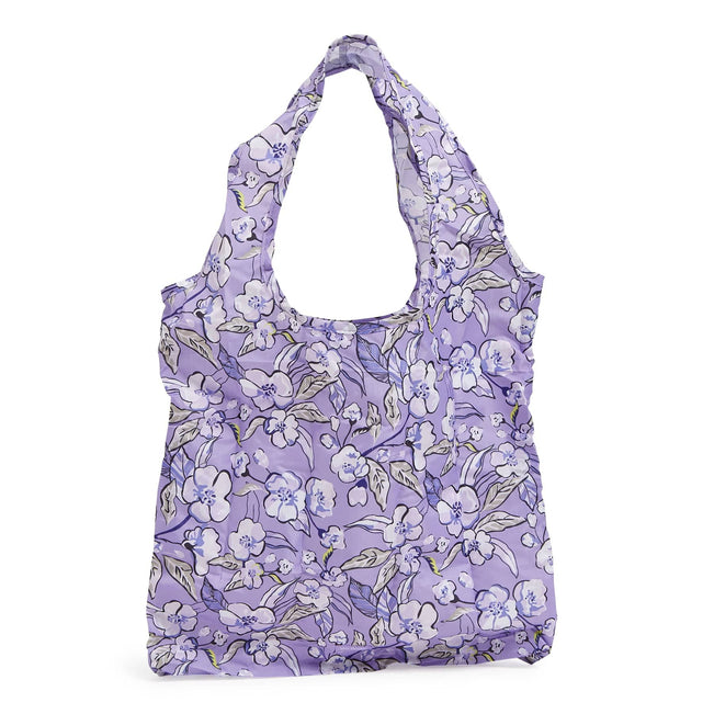 Outlet Reusable Tote Bag Charm-Wild Roses Lavender-Image 2-Vera Bradley