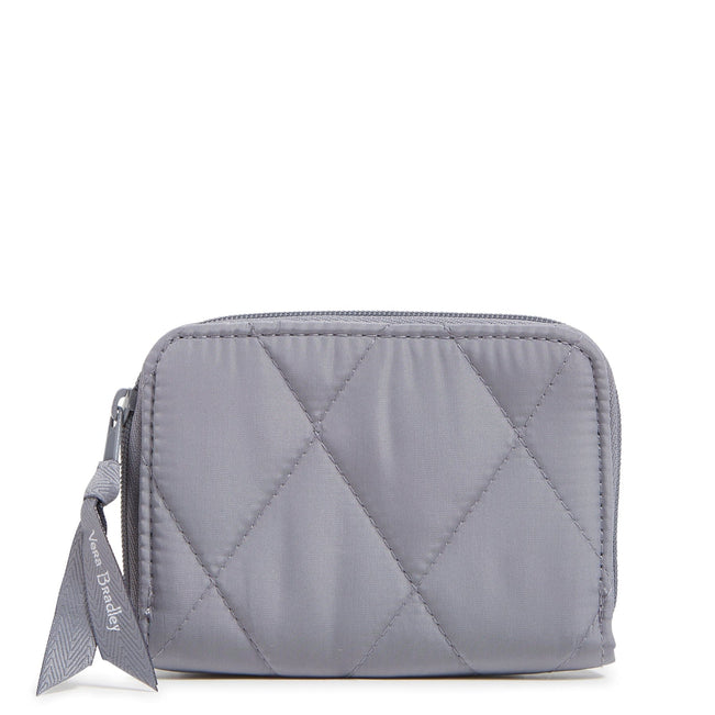 Grey zip around purse sale