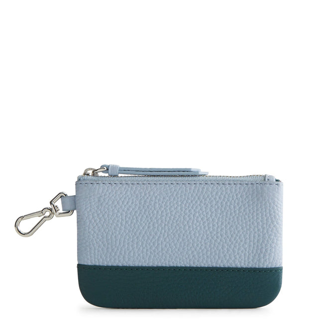 Joan Zip Pouch-Ink Teal Colorblock-Image 1-Vera Bradley