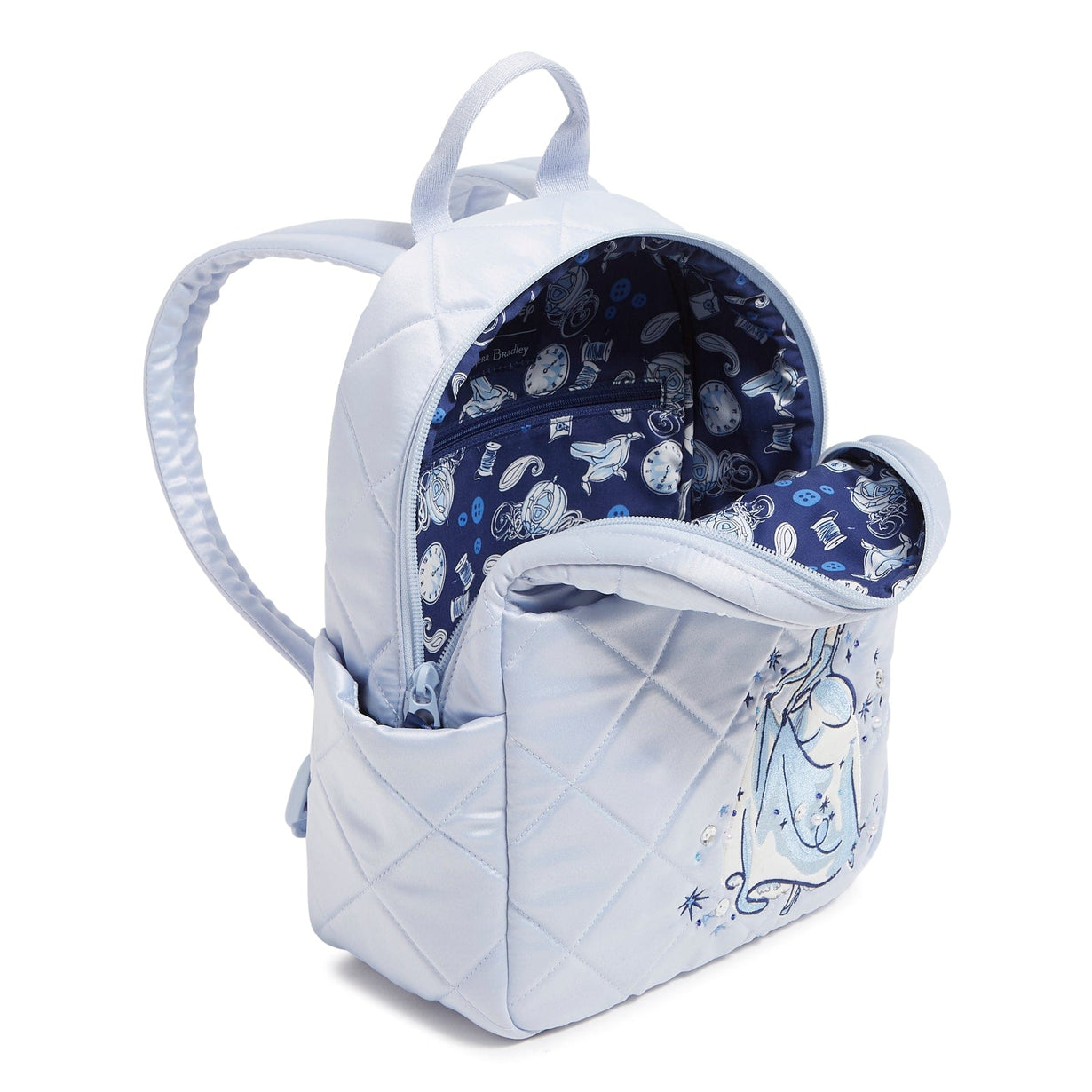 Vera Bradley Bags | Vera Bradley X Disney Cinderella Paisley on Morning Glory Small Backpack Nwt | Color: Blue | Size: Os