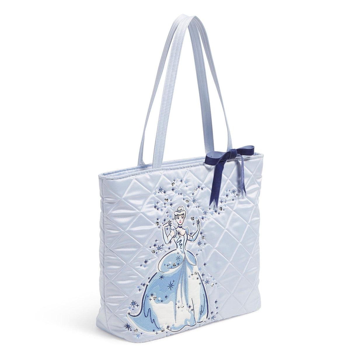 Vera Bradley Disney Tote Bag Women in Cinderella Paisley on Morning Glory Blue