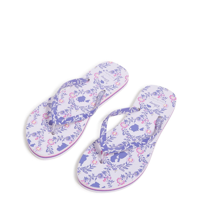 Disney Flip Flops-Belle Floral Cameos-Image 1-Vera Bradley