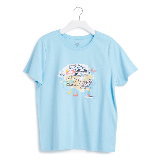 Short-Sleeved Graphic Tee-Beach Treasures-Image 1-Vera Bradley