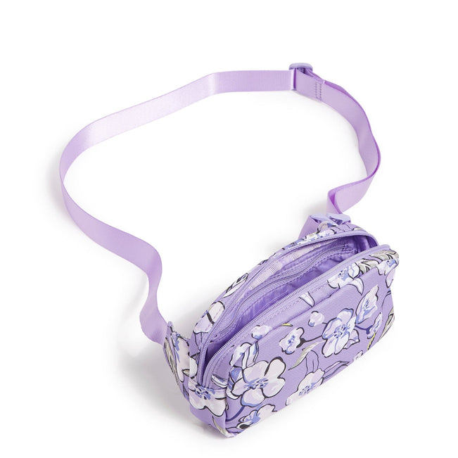 Outlet Essential Mini Belt Bag-Wild Roses Lavender-Image 2-Vera Bradley