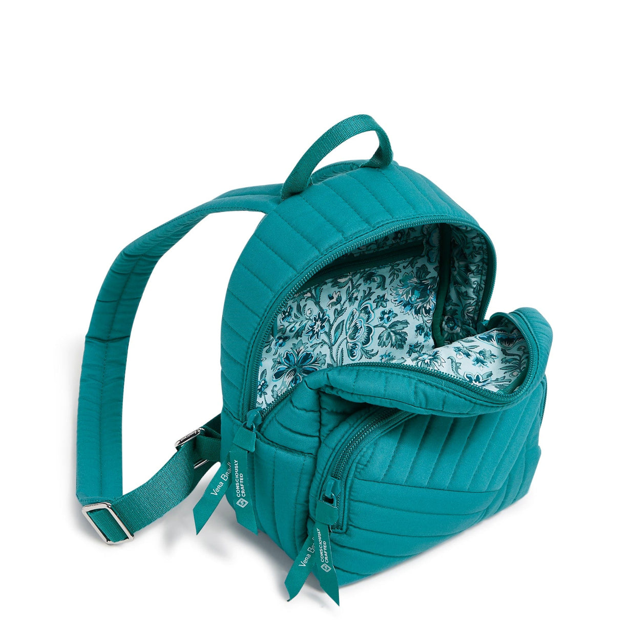 Vera Bradley Outlet Mini Backpack in Forever Green Vera Bradley Outlet Mini Backpack in Forever Green