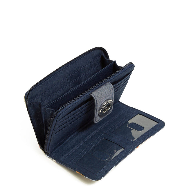 RFID Turnlock Wallet-Aloha Blooms Patchwork-Image 2-Vera Bradley