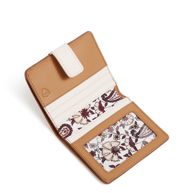 RFID Finley Small Wallet-Fresh Coconut with Camel-Image 3-Vera Bradley