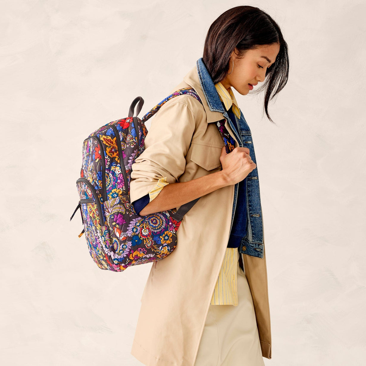 biggest vera laptop backpack Large Bancroft Backpack - Cotton