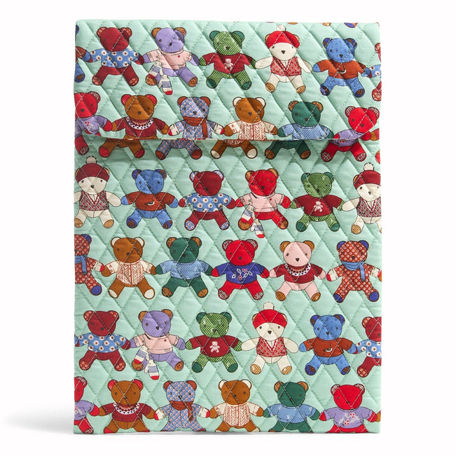 Outlet Large Tech Sleeve-Toasty Teddies-Image 1-Vera Bradley