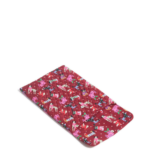 Outlet Large Tech Sleeve-Holiday Hounds-Image 2-Vera Bradley