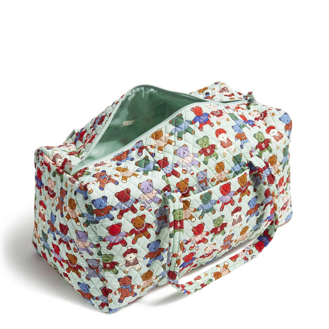 Outlet Large Travel Duffel-Toasty Teddies-Image 3-Vera Bradley