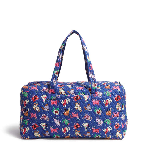 Vera Bradley Travel deals Budle Duffel Cosmetic Case Holiday Dogs New With Tags