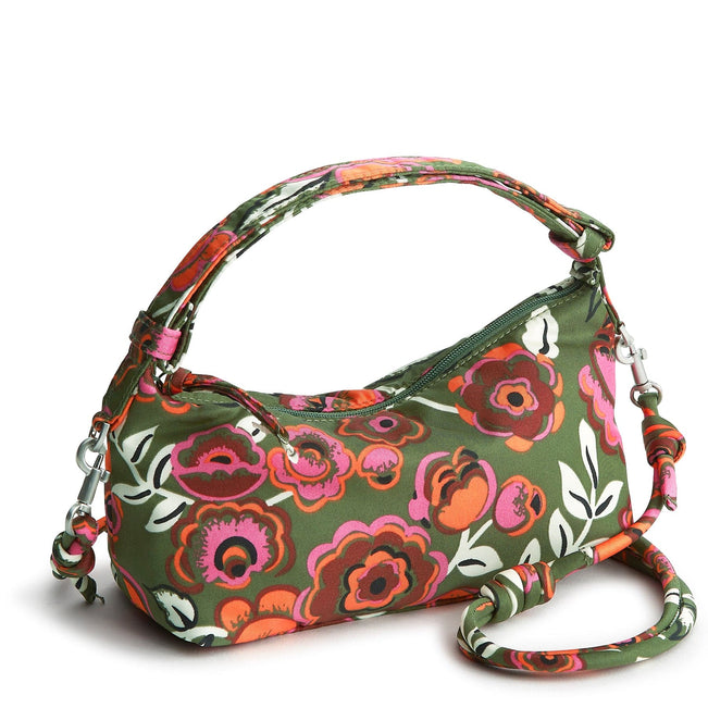 Roxbury Crescent Crossbody - Bubbly Flowers Green - Image 1