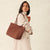 Small Hathaway Tote Bag - Cinnamon - Image 2