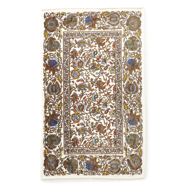 Plush Throw Blanket-Marrakesh Vines Neutral-Image 1-Vera Bradley