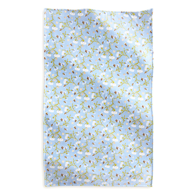 Plush Throw Blanket - Bee Garden Blue - Image 1