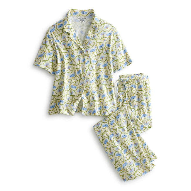 Button-Down Pajama Set - Bachelor Buttons White / Small - Image 1