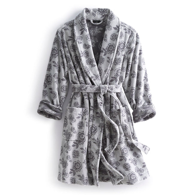 Vera Bradley Robe Women in Bubbly Flowers Oyster Mushroom Gray 2XL/3XL Vera Bradley Robe Women in Bubbly Flowers Oyster Mushroom Gray 2XL/3XL