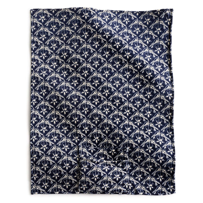 Outlet Fleece Travel Blanket-Etched Floral-Image 1-Vera Bradley