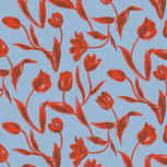 Outlet Fleece Travel Blanket - Floating Tulips - Image 2